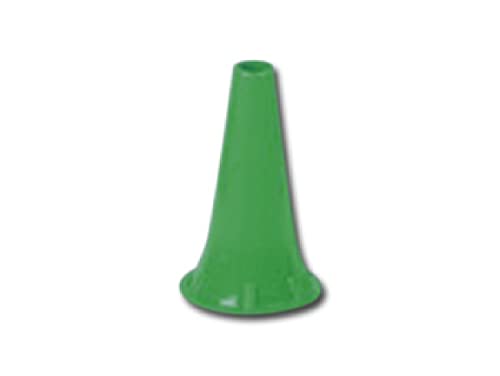 GIMA - Mini Einweg-Ohrenspekulum, Ø 4 mm, Grüne Farbe, Latexfrei, Packung mit 100 Stücken