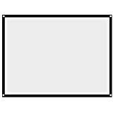 Rolloleinwand Beamer Leinwand,Richer-R Projektion Leinwand 60-100 Zoll Portable Faltbare Beamerleinwand,Tragbar Leinwand 4: 3 Heimkino Projektionsfläche für Outdoor-Camping-Film/Open-Air-Kino(60 Zoll)