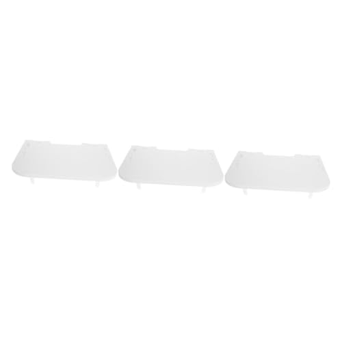 MAGICLULU 3St Wandhalterung Schlüssel über der Tür Speisekammerorganisator Aufhänger Bausatz Storage Shelves Storage Shelf Router Kabelbox Kamerahalterung wandmontierte Regale Plastik Weiß