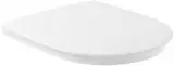 Villeroy & Boch ViCare WC-Sitz barrierefrei AntiBac - Toilettendeckel Weiß Alpin antibakteriell aus Duroplast - mit Edelstahl-Scharnieren - Bruchsicherer WC-Deckel D-Form - Original Ersatzteil