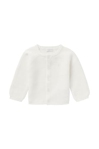 Noppies Baby Unisex Baby U Cardigan Knit Naga Strickjacke, White-C001, 74