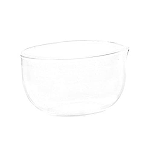 Milageto Glasschale 350 ml mit Ausgießer für Matcha, Japanische Matcha-Schale, Klassische Matcha-Tee-Schale, Saucenschale, Matcha-Tasse, Hitzebeständig für die Küche zu Hause, Transparent