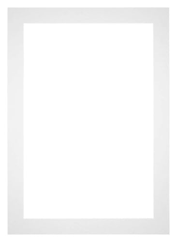 yd. Passepartout 70x100 cm für Fotogröße 60x90 - Weiß - Museumkarton - Außenmaße 70x100 cm - Innengröße 60x90 cm