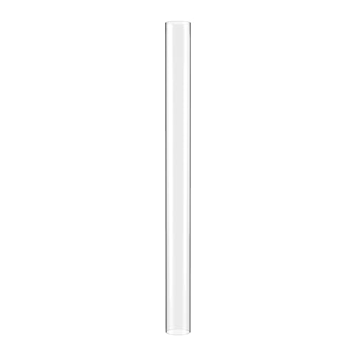 GARDENFLARE Feuerrohr Glasrohr - Glas Ersatzteil für Deine Feuersäule, Pelletfackel, Heizstrahler Outdoor - Glaszylinder ohne Boden - feuerfeste Glasröhre für Terrassenstrahler, Heizpilz (102 cm)
