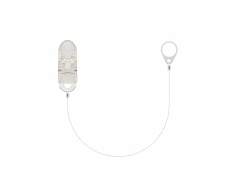 SmartEar "Invisible" Sicherheitsclip für Hörgeräte - Vielseitig einsetzbar - Komfortables Design - Sicherer Halt - Für Kinder, ältere Menschen, aktive Menschen - LANG 25 cm - transparent (11 mm)