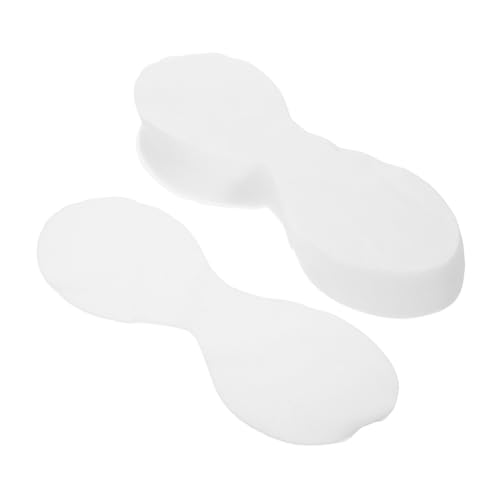Angoily 200st Nicht Gewebtes Augenmaskenpapier Hautpflege Auge Nicht Gewebte Wattepads Hautpflegepapier Augenpapier Pad-papier Baumwoll-linters Weiß Wunderschöne Augen