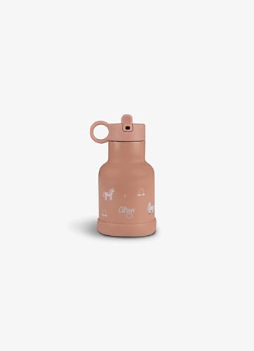 Citron - Trinkflasche für Kinder 250 ml - Thermosflasche mit Strohhalm, Kalt- und Warmisolierter Behälter - Edelstahl - Einhorn Trinkflasche