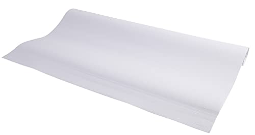 Exacompta 41653E Flipchartblock Offset Papier Premium, 80 g/m², 65 x 100 cm, 20 Blatt, blanko, mikroperforiert, 1 Rolle, weiß