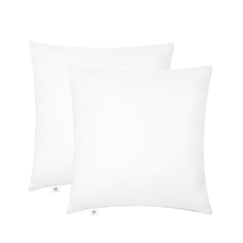 Makimoo Kopfkissen 2er Set (40 x 40 cm), Kissen für Bett und Dekokissen, Polyester Innenkissen Füllkissen for Sofakissen Zierkissen