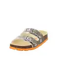 Superfit Jungen Fussbettpantoffel Hausschuh, Grün Orange 7070, 30 EU