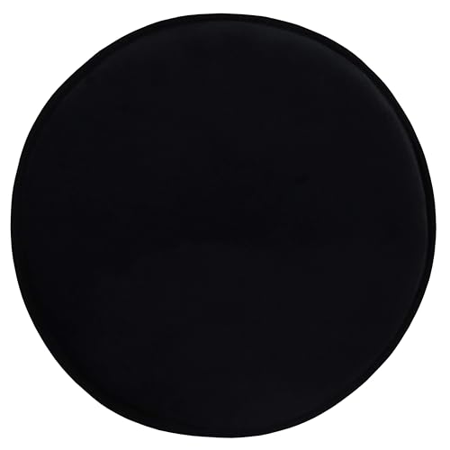 Domarex Runde Stuhlkissen Marie Foam 36 cm - Weich, Komfortabel und rutschfest für Hocker und Stühle, Ideal für Zuhause, Garten und Gewerbe - Schwarz