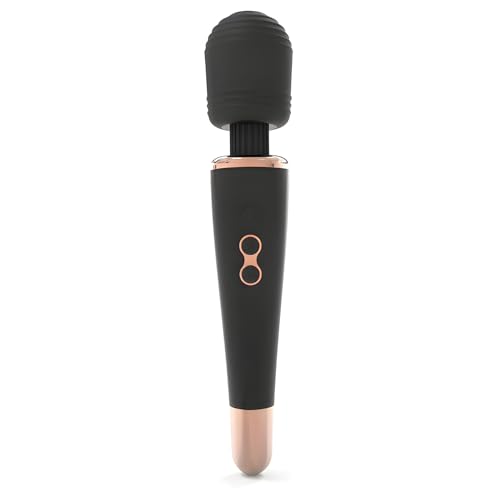 Magic Wand Massagestab Vibrator groß, 20 Vibrationsmodi, wiederaufladbarer Akku, gebogenes Design, ideal für Ganzkörper-Massage, Erotik Massage Stab für Sie Ihn Partner