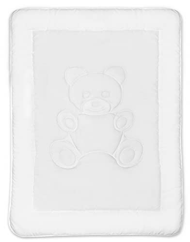 KiGATEX Bettdecke für Kinder & Babys - zertifizierte Bettdecke - Allergiker geeignet - 100 x 135 cm (100x135 cm, Bettdecke Bärchen)