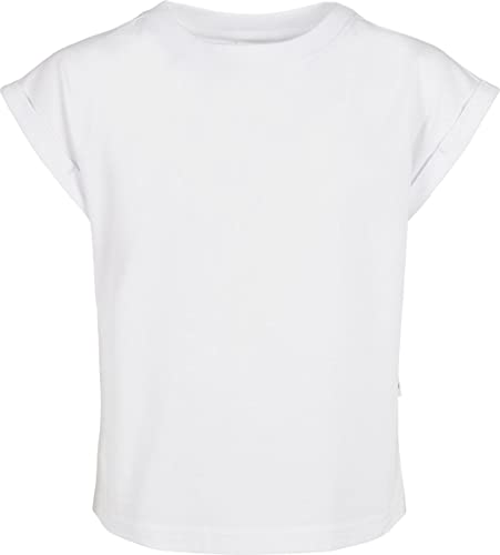Urban Classics Mädchen Girls Organic Extended Shoulder Tee T Shirt, Weiß, 158-164 EU