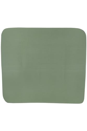 Meyco Wickelauflagenbezug - Wickelbezug Baby - 85x75cm - Basic Jersey - Forest Green