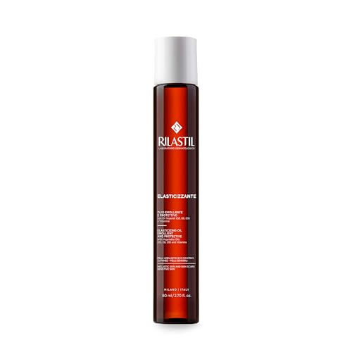 Rilastil Elastifizierendes Öl, Pflegende, Schützende und Regenerierende Körperbehandlung, Für Unelastische Haut und Narben, 80 ml