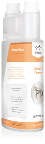 VetVital Viequo Immuno Power | 1 l | Ergänzungsfuttermittel für Pferde | Zur Unterstützung der körpereigenen Abwehr | Bei Impfungen, Entwurmungen oder der Rekonvaleszenzphase