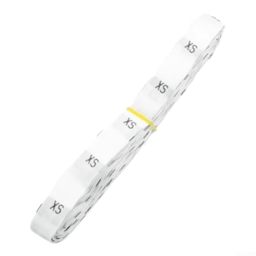 Komplettes Set mit 480 500 Kleidergrößenetiketten XS, S, M, L, XL, XXL, XXXL, 4XL (XS)