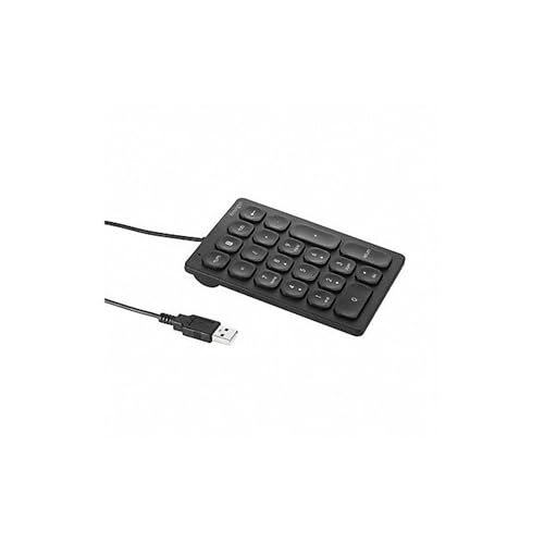 Kensington Ziffernblock mit Kabel, 21-Tasten-Nummernblock mit 4 Schnelltasten, Leise Scherentasten, Kompakte Numerische USB-A Tastatur, Für Windows, macOS & Chrome OS, Zusatztastatur, K79820WW