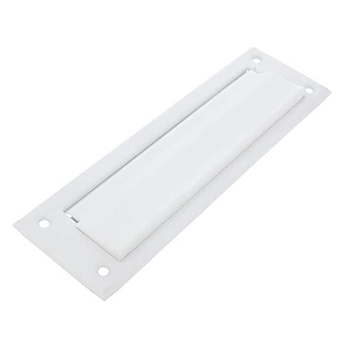 Amig - Briefschlitz für Briefkasten | Für Innen- und Außenwände oder -Türen | Briefeinwurf aus Edelstahl | Größe 254x78 cm | Schlitzmaße: 198x48 mm | Weiß Farbe