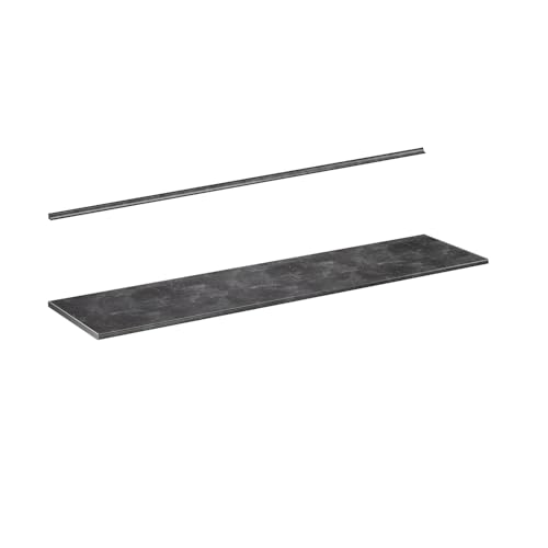 Vicco Küchenarbeitsplatte R-Line, Küchen Arbeitsplatten, Anthrazit, 240 cm
