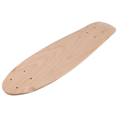 Huudngeje 22 Leer Skateboard Deck Natural 55,5 X 15 cm Ahorn Banane Rutschen Kreuzfahrt Skaten Einzel Rocker Board DIY Decks
