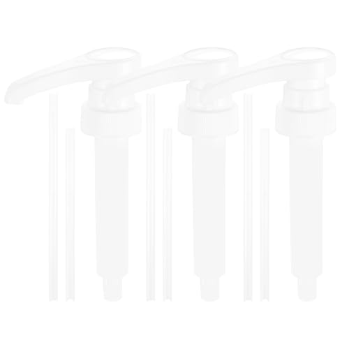3 STK Dosierpumpe Kompatibel mit Best Body Nutrition Vital Drink, Sirupspender Erstpumpe, Ersatz Sirup Pumpenkopf Pumpen, Pumpspender für 500ml/1000ml Flaschen, mit 3 Langen 3 kurzen Schläuchen