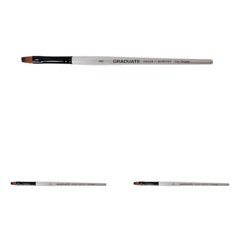 Daler Rowney Graduate Flat Shader Pinsel, Größe 8 (Packung mit 3)