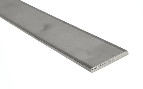 Edelstahl Flachmaterial V2A Flachstange Flacheisen VA Flach Flachstahl geschliffen 30 x 5 mm x 1.000mm (ungeschliffen)