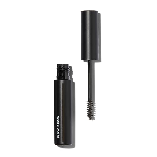 e.l.f. Wow Brow Gel, Volumengebendes, Aufbaubares Wachs-Gel-Hybrid Für Volle, Voluminös Aussehende Augenbrauen, Vegan & Tierversuchsfrei, Deep Brown, 3,5 g