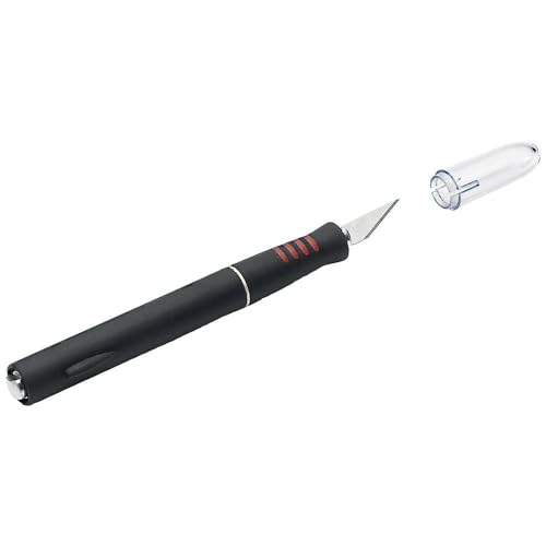Revell 39059 Hobby Messer/Skalpell mit 5 Ersatzklingen, schwarz