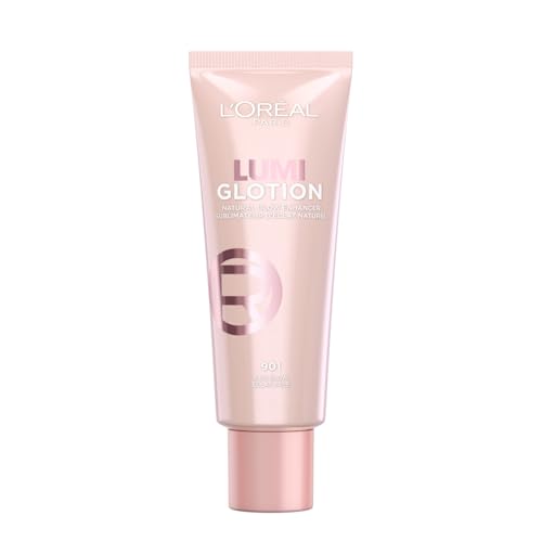 L'Oréal Paris Flüssiger Highlighter für Gesicht und Körper mit Glycerin und Sheabutter, Perfect Match Lumi Glotion, Natural Glow Enhancer, 901 Fair Glow, 40 ml