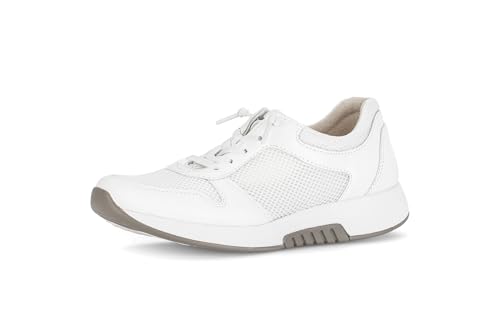 Gabor Damen Low-Top Sneaker, Frauen Halbschuhe,schnürschuhe,schnürer,Ugly Sneaker,Chunky Sneaker,dad Shoes,Weiss(Se.Elastic),38.5 EU / 5.5 UK