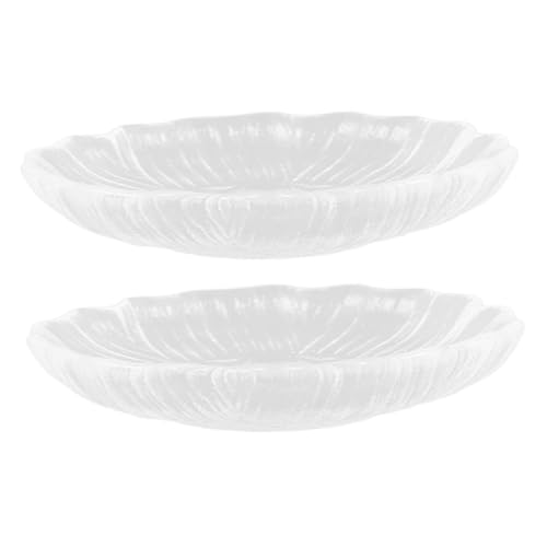 ULTECHNOVO 1 Satz Untertasse Dekoration Mit Mini Blumen- Teller Kerzenhalter Glasuntersetzer Becheruntersetzer Kleiner Untersetzer Zarte Glasplatte Transparent Wiederverwendbar 2 Stück