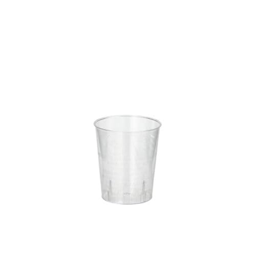 CREATIV DISCOUNT NEU Einweg-Schnapsgläser/Shot-Becher, glasklar, 2 cl, 40 Stück