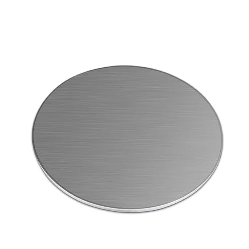 Rundes Blech aus Edelstahl 304, Dicke 1 mm, runde Metallplatte, 50 mm, 80 mm, 100 mm, 150 mm, 200 mm, 250 mm, 300 mm, 1 Stück(100mm)