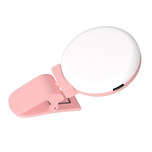 DOITOOL Mini Selfie LED Licht Tragbares Ringlicht Für Handy Mit Clip Helligkeitsstufen Für Videos Kompakt Und Leicht Farbton