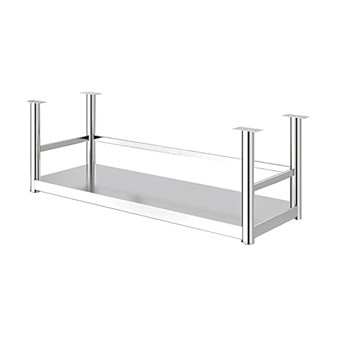1-lagiges Deckenregal aus Edelstahl, Deckenregal, hängende schwebende Regale, Organizer-Rack for Restaurant-Küchen-Bar-Café-Regal (Size : 70 * 30 * 35cm)