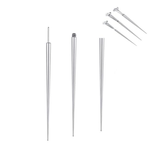 3 pcs piercing einführhilfe piercing nadel piercing pircingssets für Ohr/Nase/Lippe/Bauch/Nippel/Zunge Piercing Tool Body Stretching Piercings Kit Assistant Tool, Ohrloch stecher set