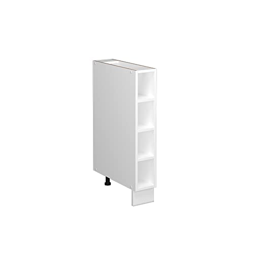 Vicco Küchenregal Fame-Line, offener Küchenschrank, Weiß/Weiß, 15 cm ohne Arbeitsplatte