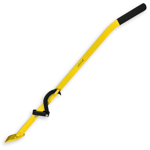 Xforst Fällheber 130 cm – Stammheber & Stammwender mit Kanthaken | Robuste Fällhilfe mit rutschfestem Griff X-FH130