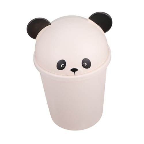 CHILDWEET Niedlicher Panda Mülleimer Mit Deckel Abfallbehälter Für Badezimmer Küche Und Outdoor Lustiger Cartoon Papierkorb Für Zuhause