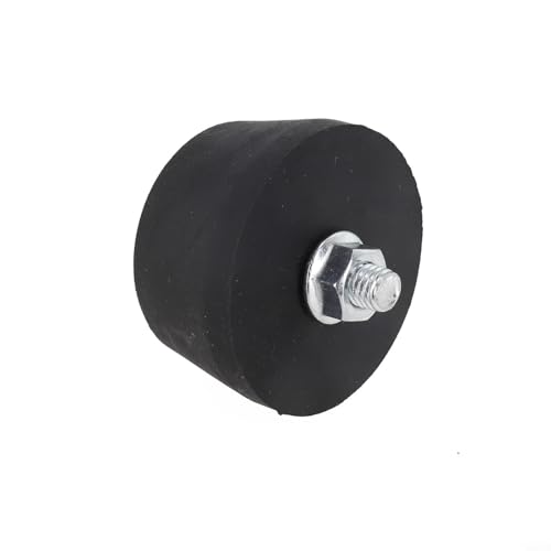 Aprilsunnyzone Luftkompressor Gummi-Fußständer mit 4 Schrauben schwarze Lenkrolle Luftpumpe verdickt, Gummi Kunststoff Rad Stoßdämpfung Säule Gummi Pad (M8 Fußpolster)
