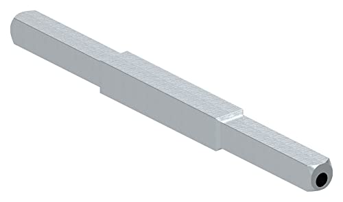 STEINBACHER© | Drückerstift, verzinkt, 8 x 8mm, Mittig 10 x 10mm, Länge: 130mm
