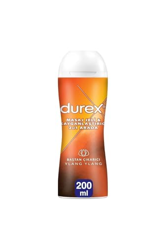 DUREX Play 2 in 1 Massagegel mit Ylang Ylang Gleitgel - 200 ml | für Körpermassage und Intimgebrauch Massagegel