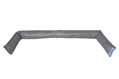 Mobiler Wasserschutzschlauch Hochwasserschutz 120 x 7,5 cm ✓ Schutz vor Überschwemmung und Abdichtung ✓ Zugluftstopper ✓ Stapelbar ✓ Krisenvorsorge ✓ wiederverwendbar (grau)