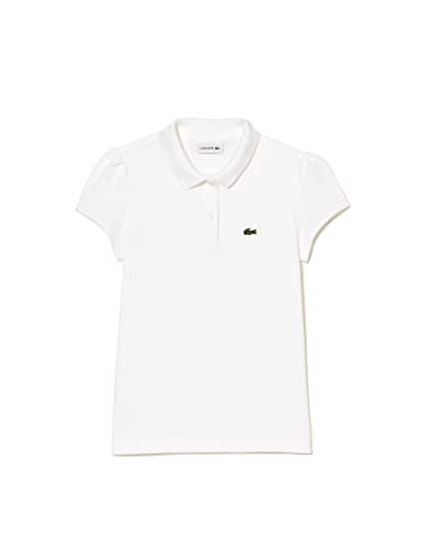 Lacoste Mädchen PJ3594 Poloshirt, Blanc, 10 Jahre