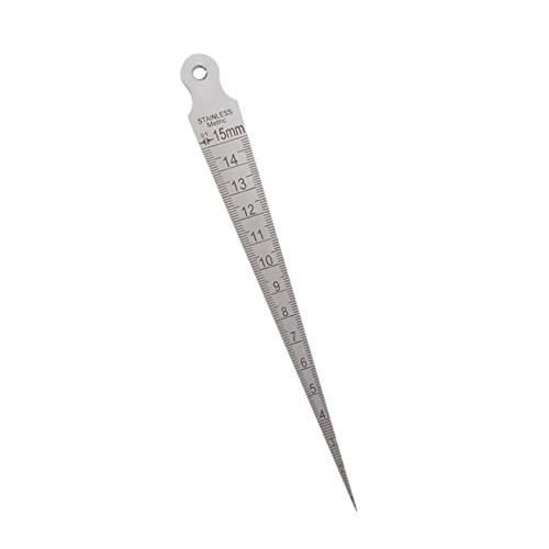 MAGICLULU 1Stück Schweißprüfmessgerät aus Keilförmige Fühlerlehre Taper Gauge für Schweißtiefe Mechanisches Messwerkzeug für Maschinenreparatur Formenprüfung