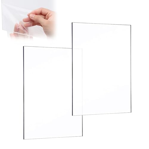 Acrylplatte, Acrylglas Platte, Kunststoffplatten, Plexiglas Platten, Acryl Blätte, für Fotorahmen, Projektausstellung, Tischaufsteller, Laserschneiden und DIY Display Projekte, 20CM x 30CM, 2 Stück