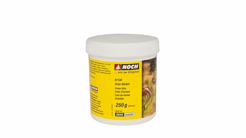 NOCH® Gras- Kleber/elektrostatische Begrasung/Grasleim für statische Grasfasern/alle Spurweiten/realistische Beflockung/geeignet für Gras-Master / 250 g Dose/DIY